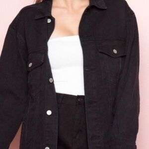 BRANDY MELVILLE BLACK DENIM JACKET